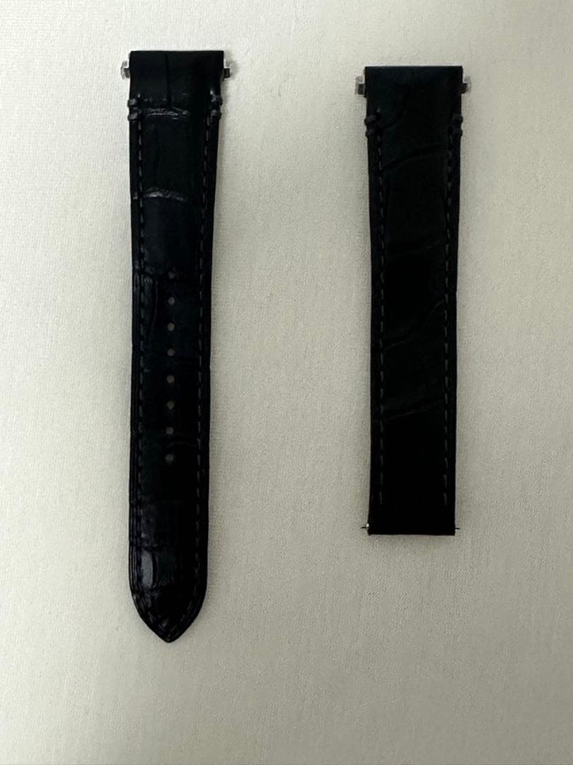 Cartier サントス ドゥ カルティエ MM専用アリゲーターベルト ブラック