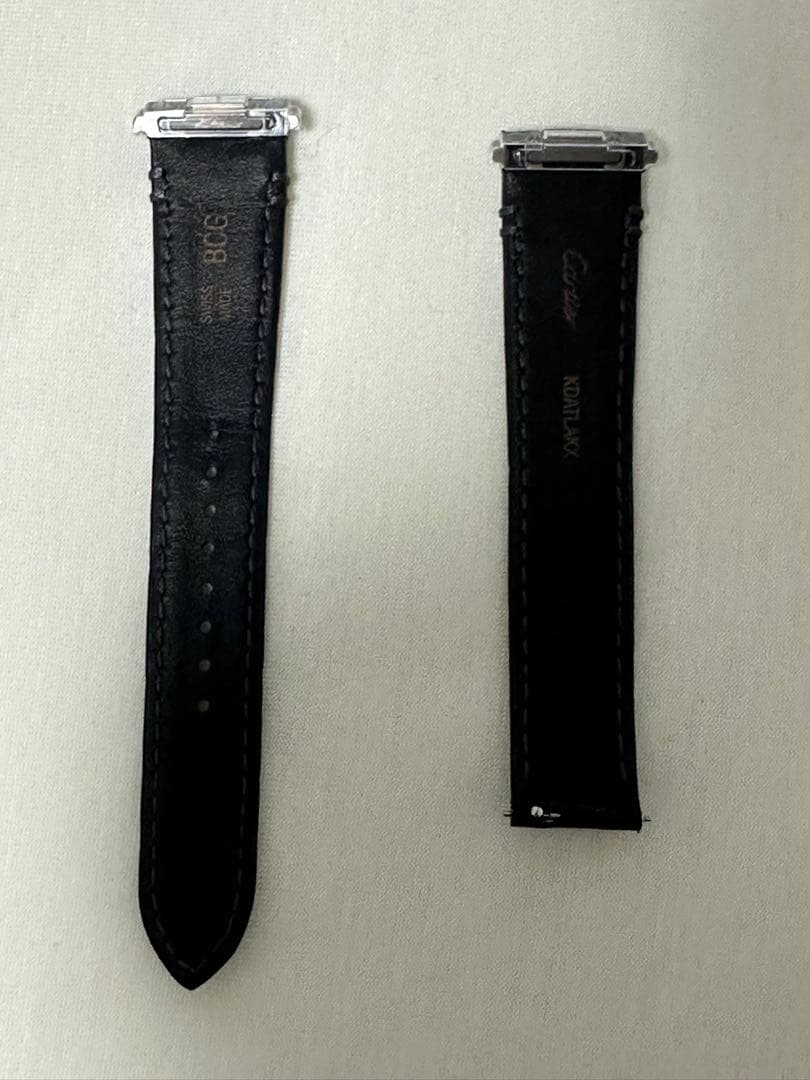 Cartier サントス ドゥ カルティエ MM専用アリゲーターベルト ブラック