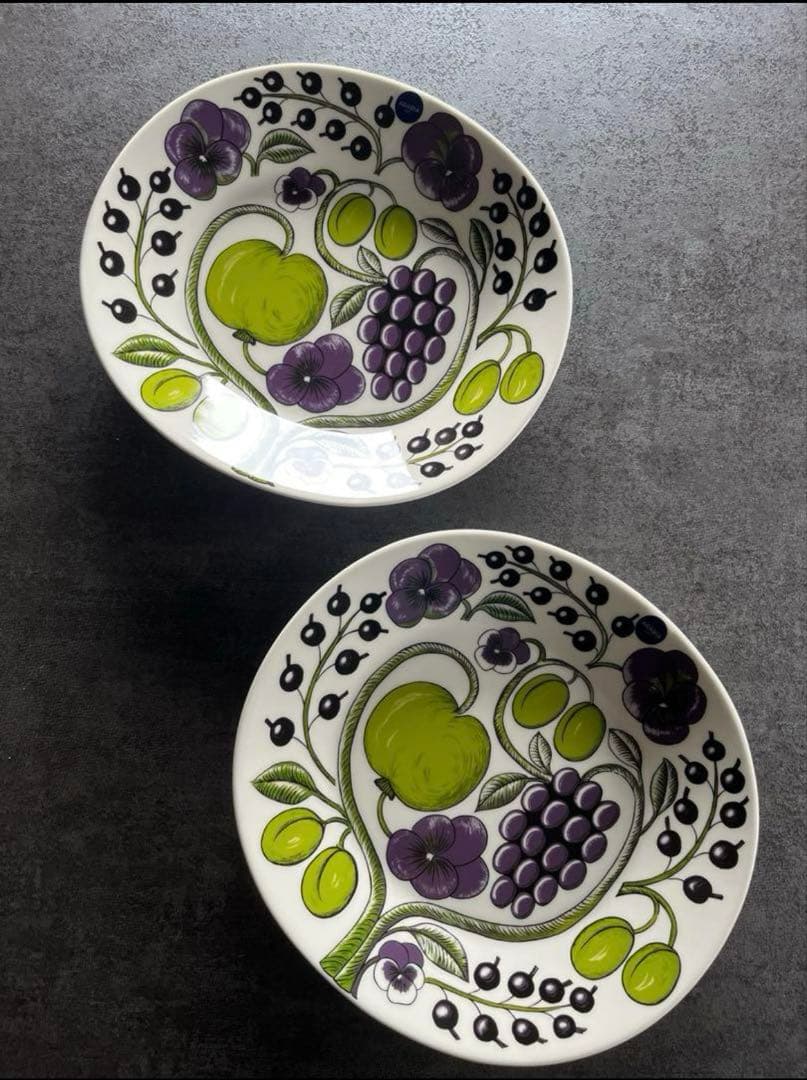 【新品未使用】アラビア パラティッシパープル オーバルプレート 25cm