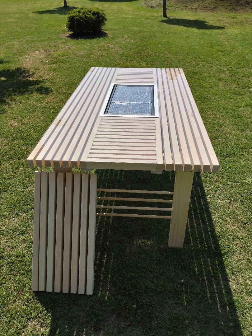 天然木製バーベキューテーブル 6人〜8人