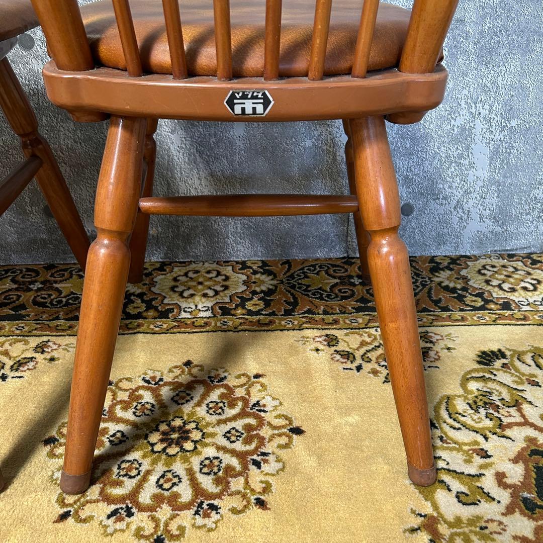 ꧁松田家具 matsuda꧂ダイニングチェア2脚 マツダ 昭和レトロ 食卓椅子