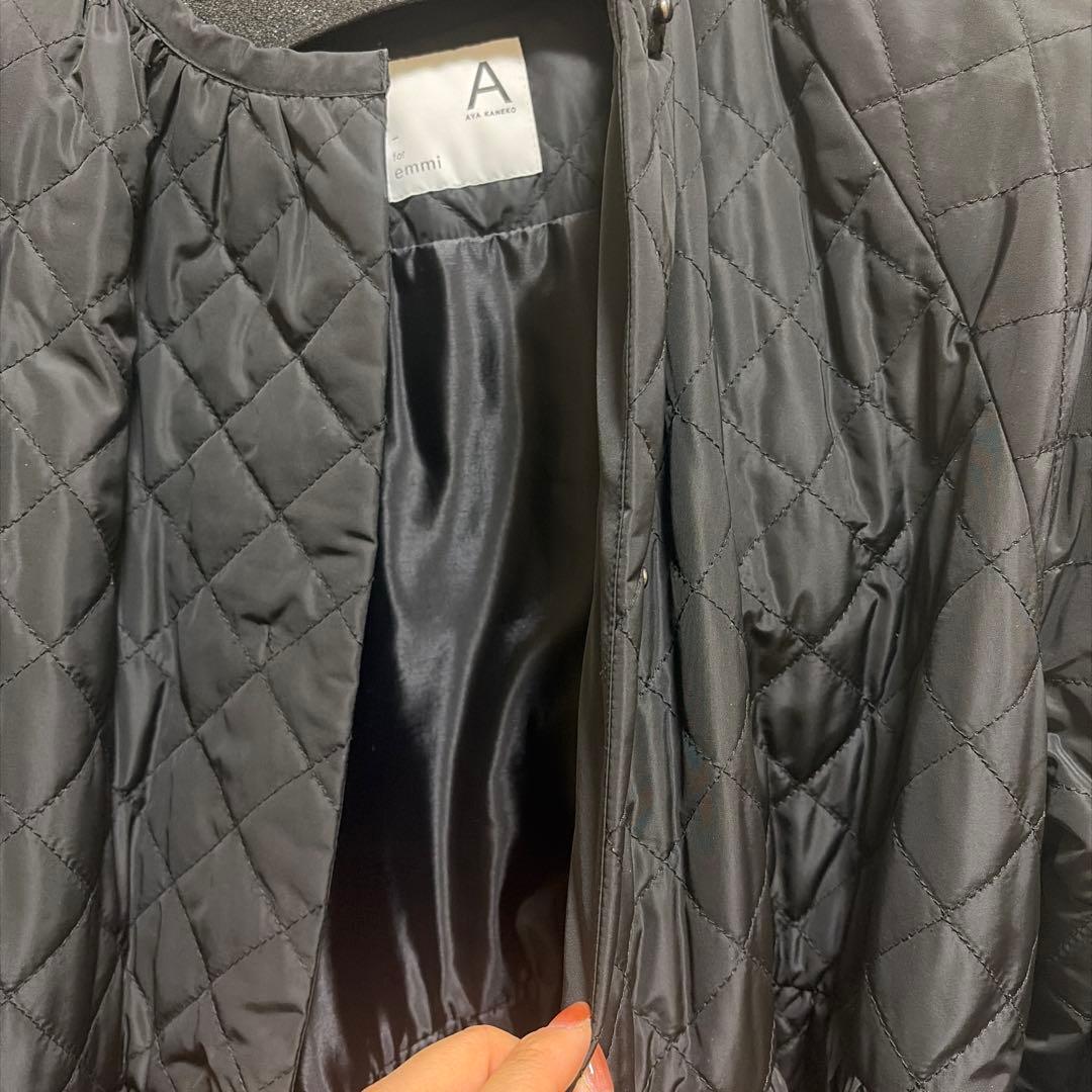 連休限定お値下げ【emmi atelier】金子綾 コラボキルティングコート