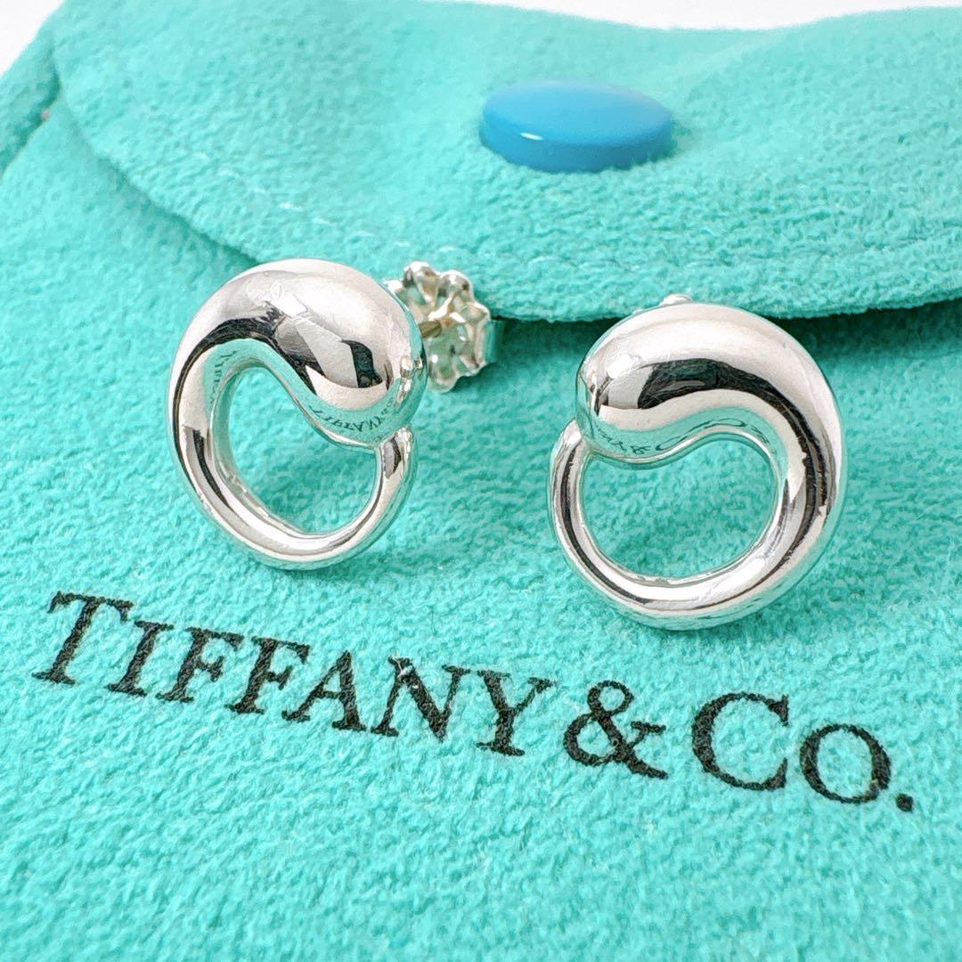 極美品 ティファニー エターナルサークル ピアス キャッチ社外品 シルバー925