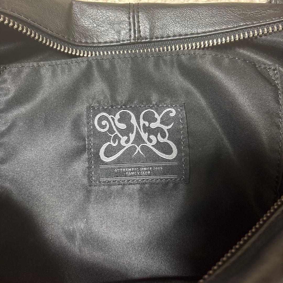 バッグ Belted Washed Leather Bag black y2k