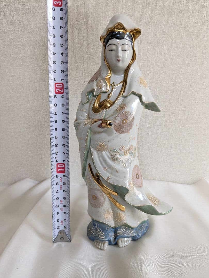 九谷焼 観音菩薩像 置物