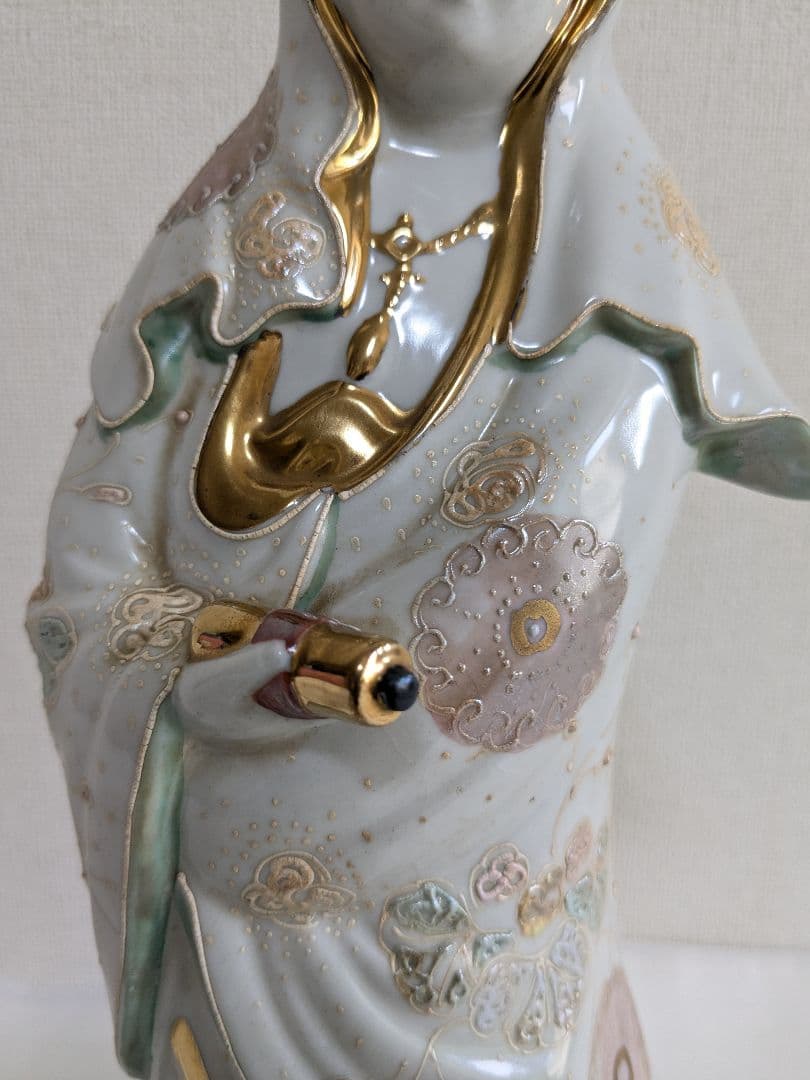 九谷焼 観音菩薩像 置物