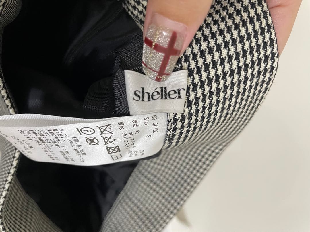 sheller シェリエ　千鳥ショートパンツ