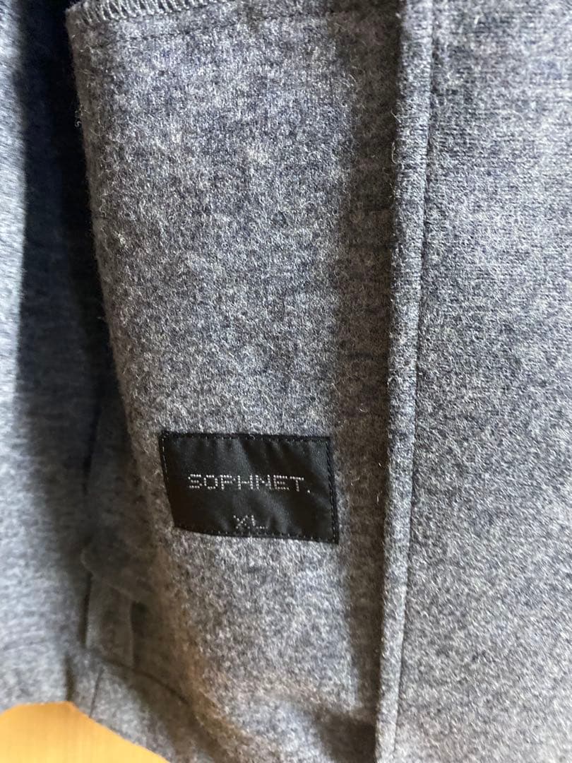 soph ノーカラーウールジャケット