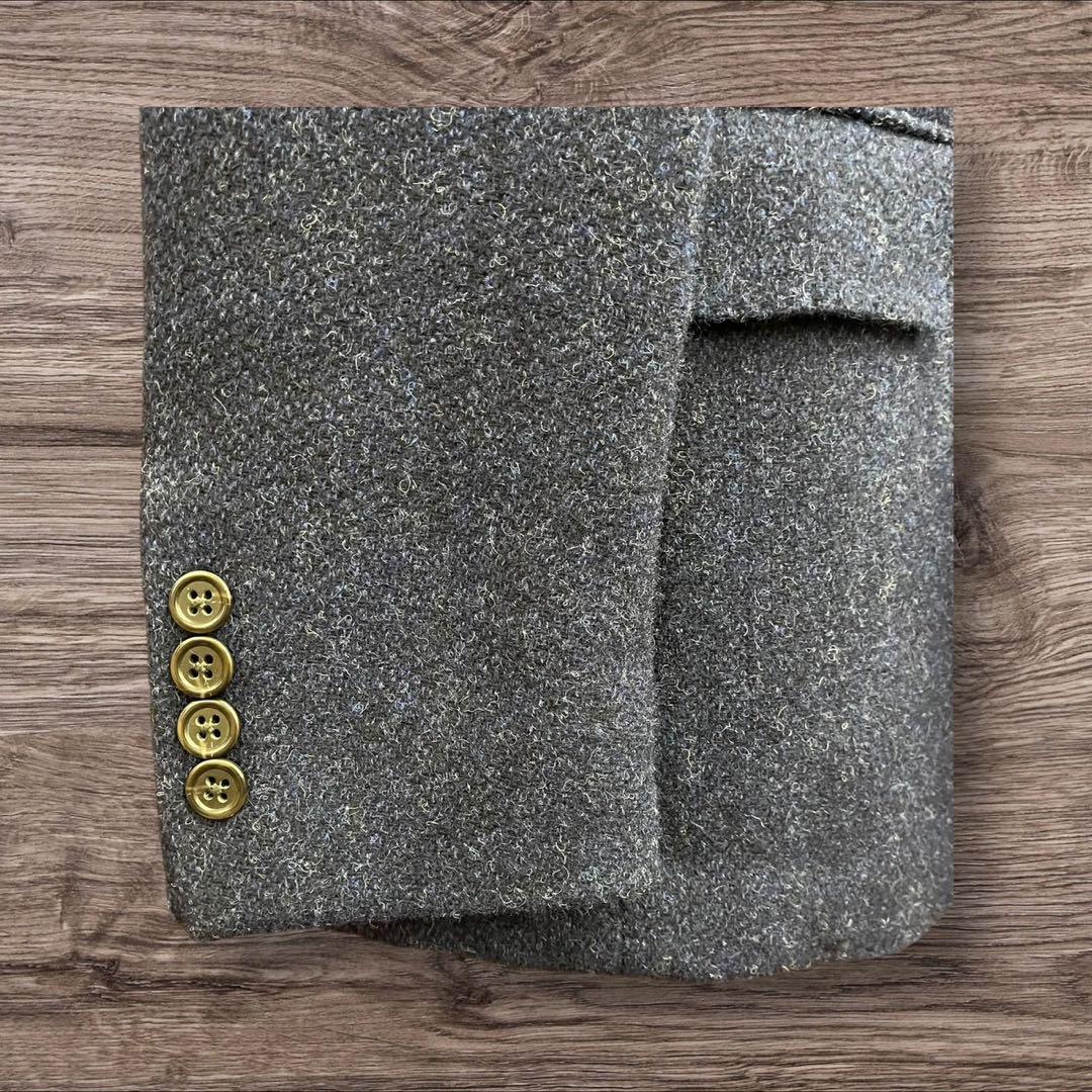 26B5 極美品 38S ポロラルフローレン ウール テーラードジャケット 青