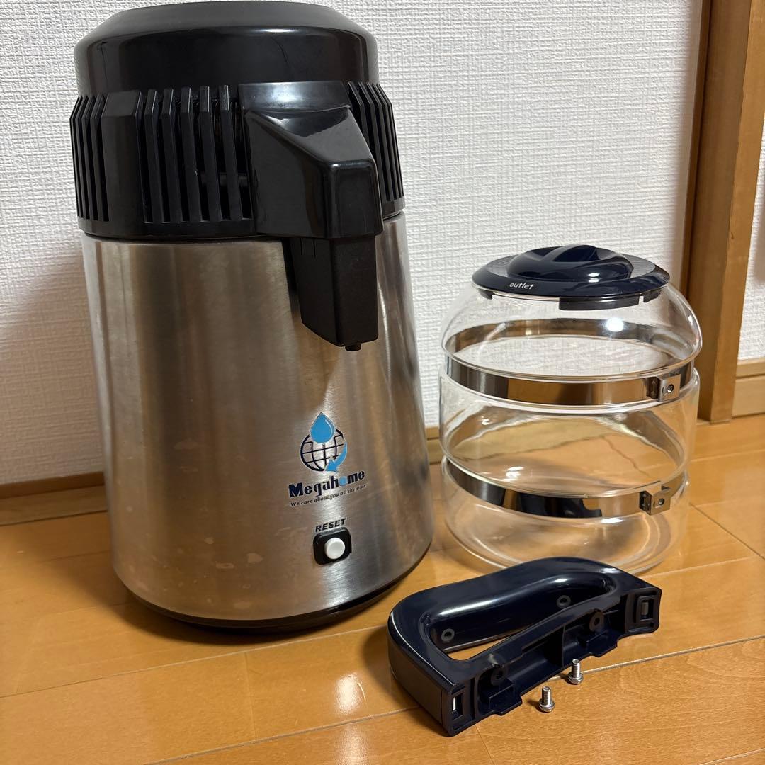 蒸留水器 メガホーム社製ステンレスボディMH943 純水メーカー 4L
