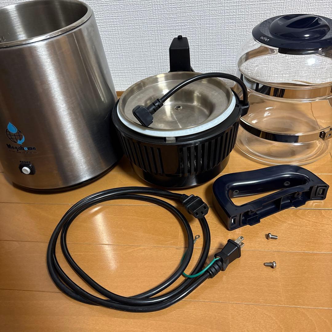蒸留水器 メガホーム社製ステンレスボディMH943 純水メーカー 4L