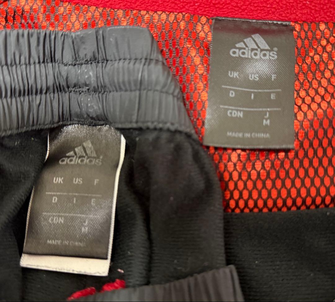 adidasウインドブレーカージャケット パンツ セット Mサイズ ブラック