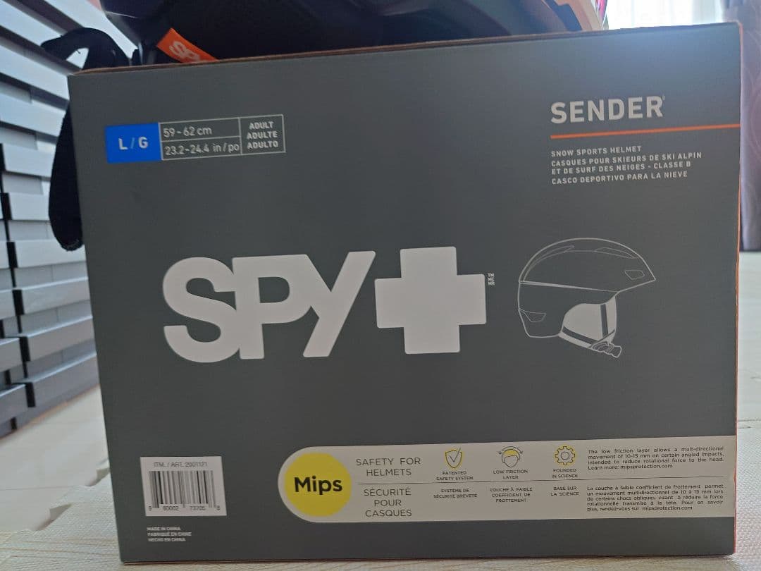 SPY+ SENDER ヘルメット スキー用品 スノボ ヘルメット ゴーグル付き