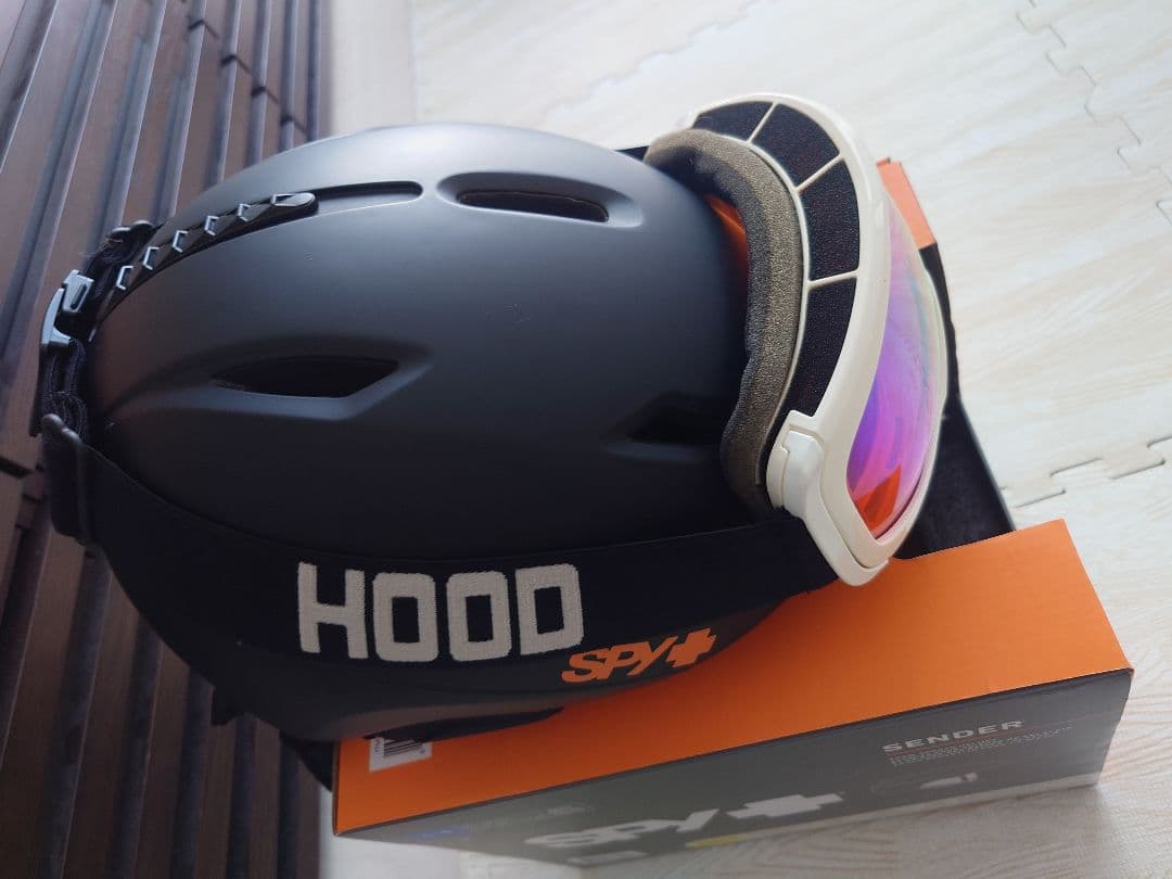 SPY+ SENDER ヘルメット スキー用品 スノボ ヘルメット ゴーグル付き