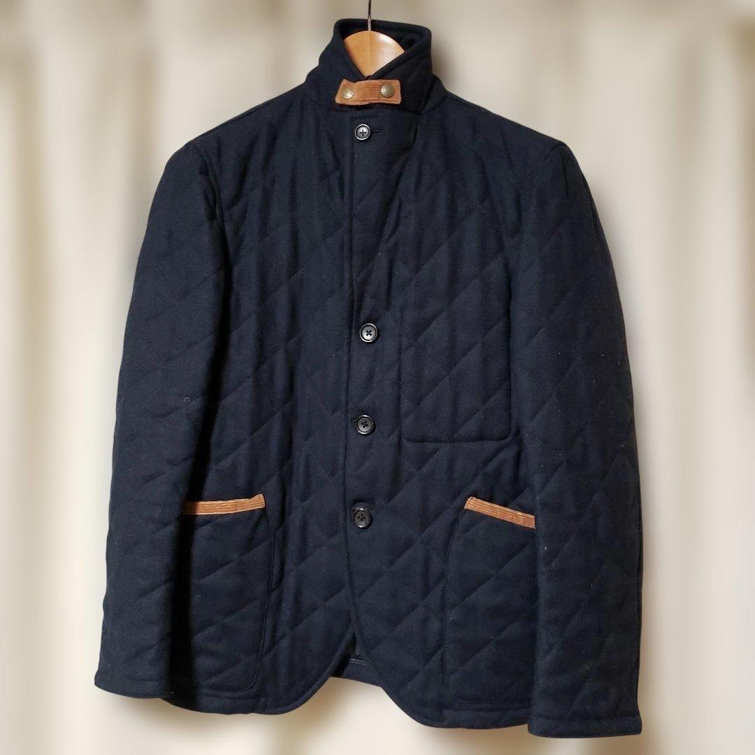 トゥモローランド●テーラードジャケット●XL●キルティング●ウール●美品