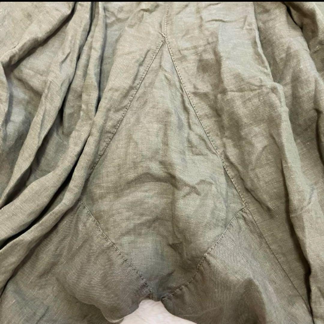 【新品】 ヴィヴィアンウエストウッド リネン混 サルエルパンツ オーブ釦 2 緑