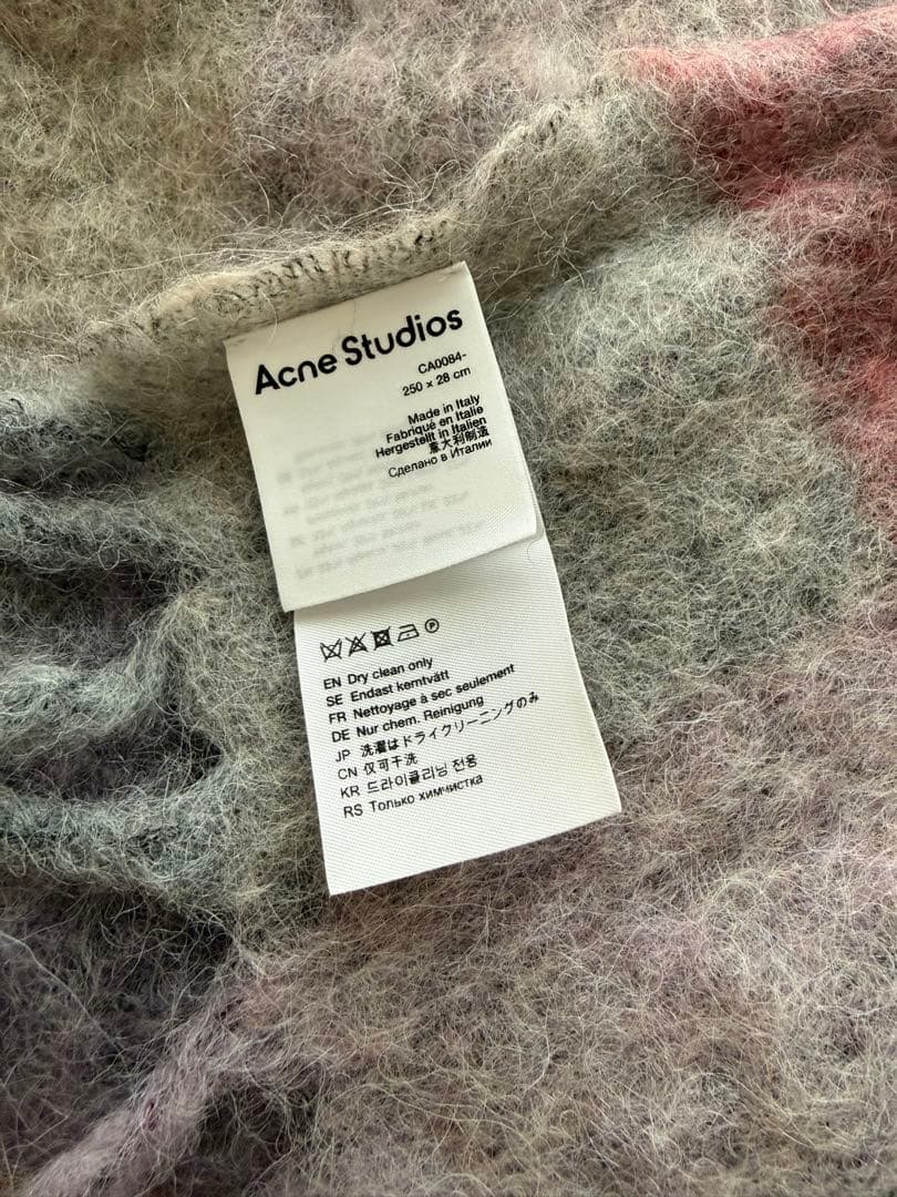 Acne Studios マフラー ストール ピンク
