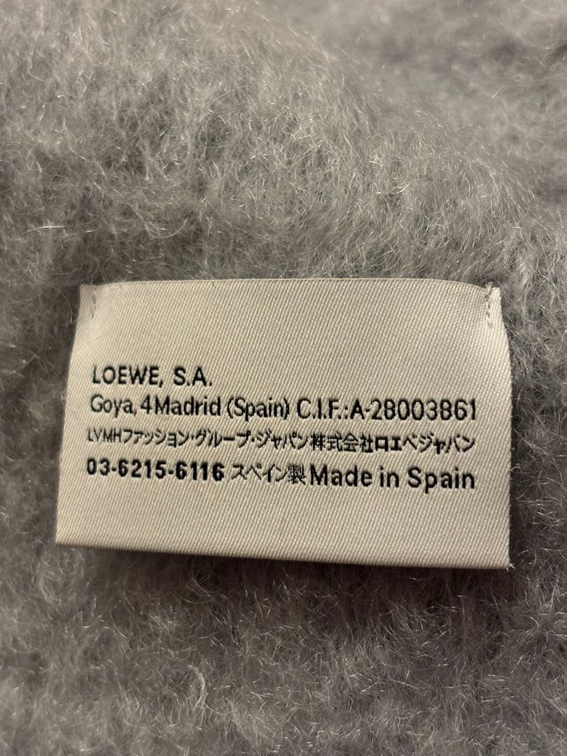 LOEWE マフラー　グレー