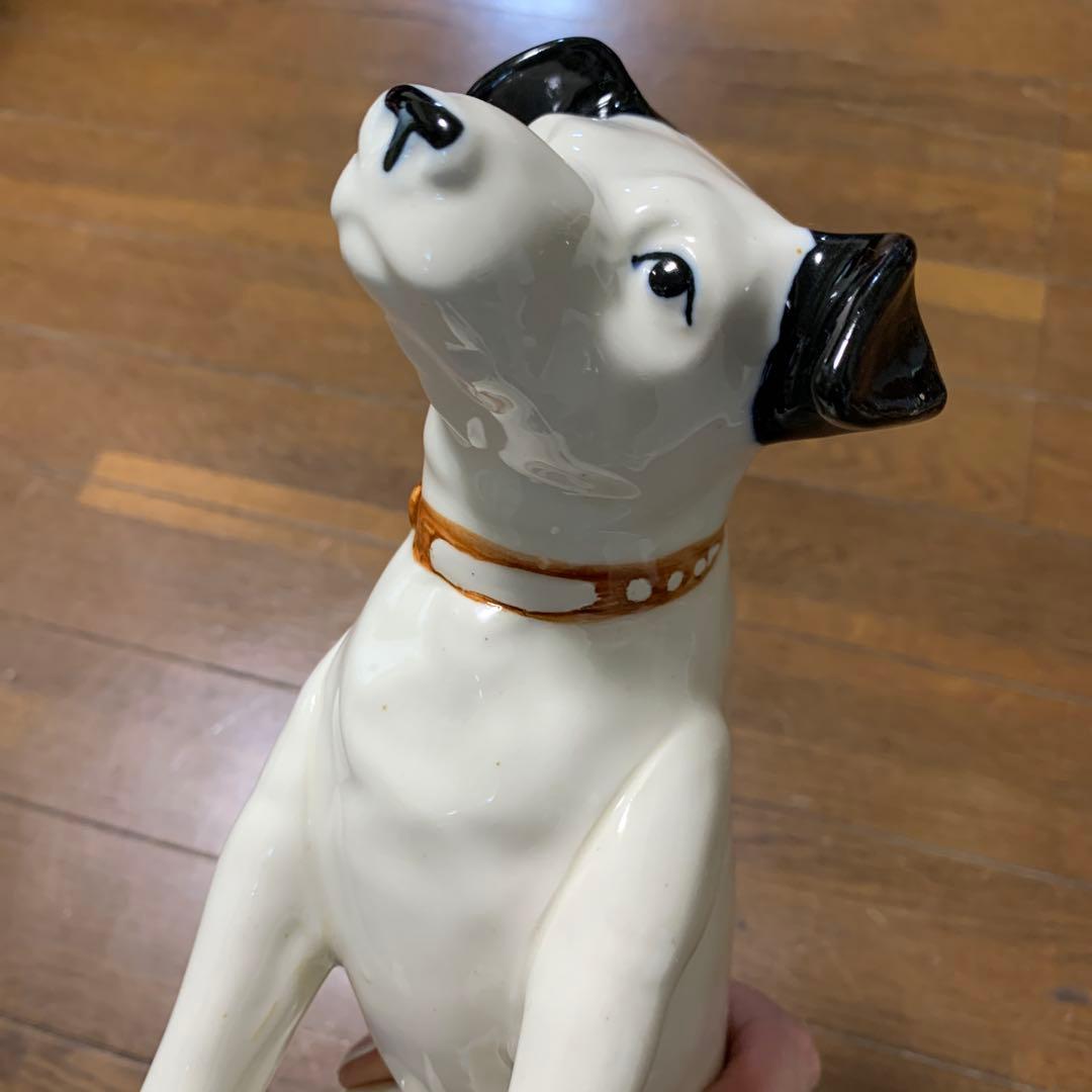 Victerビクター ニッパー　振り子時計　陶器製　置物 アンティーク　非売品