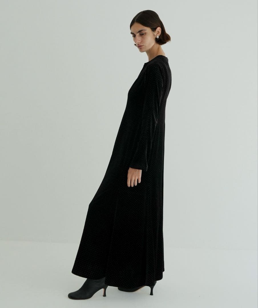 ワンピース clane VELOUR GLITTER ONEPIECE