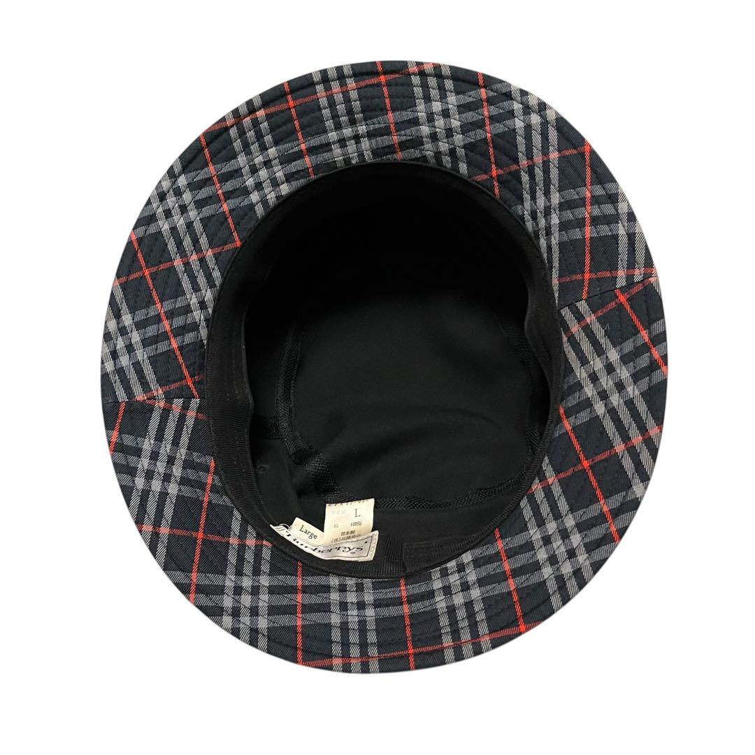 新品 Burberrys バーバリー チェック バケットハット 帽子