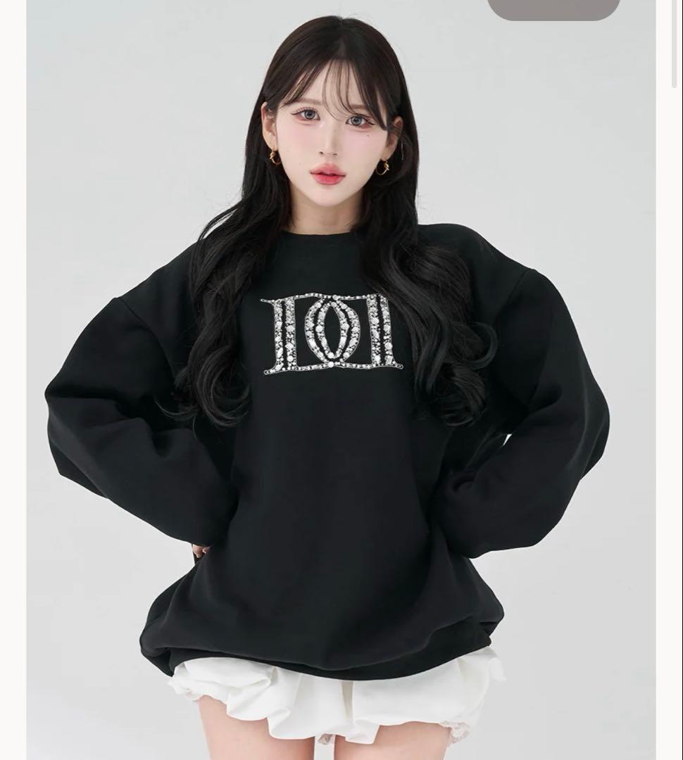 Darich DDロゴビジュースウェットプルオーバー ブラック