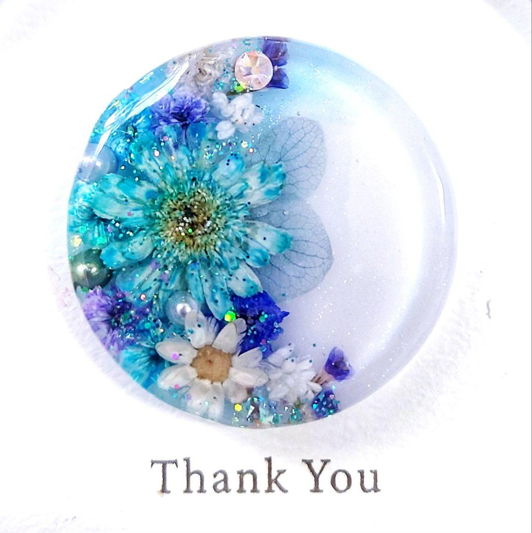 レジン　ドライフラワー　ヘアゴム　ブローチ　ポニーフック　No.23