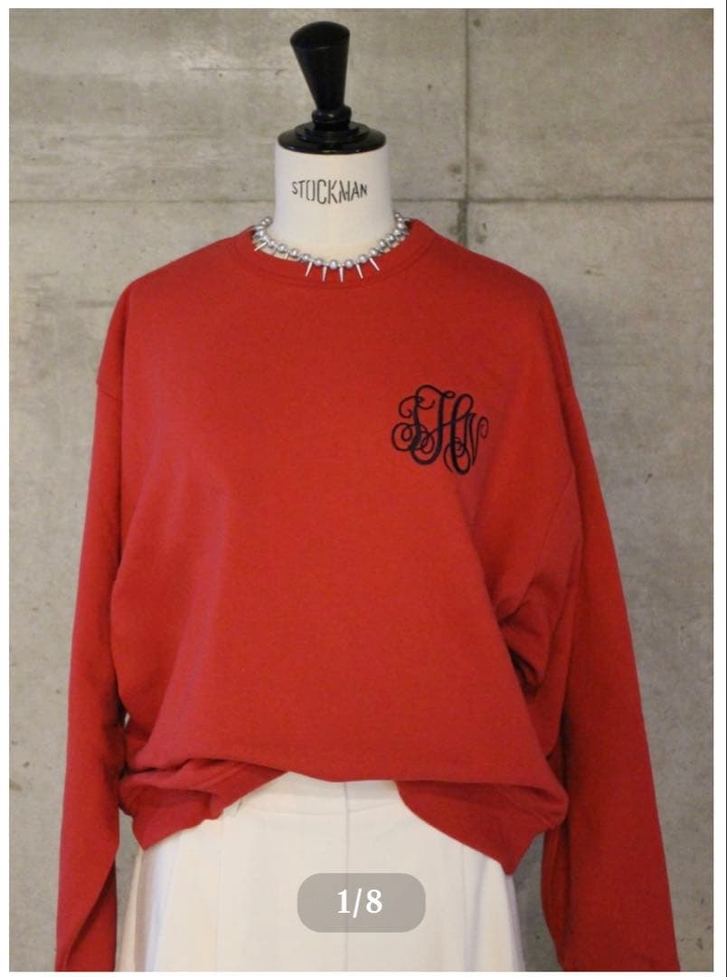 【JNHearts】 Monogram LogoスウェットRED/36