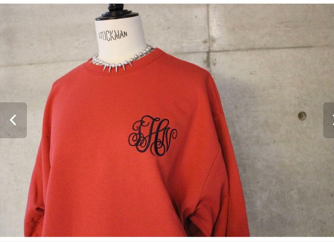 【JNHearts】 Monogram LogoスウェットRED/36