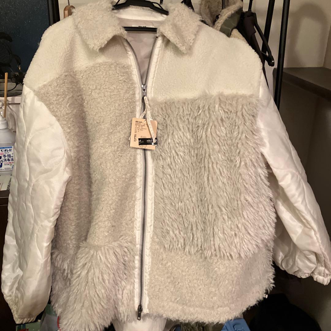 今季新品ニコアンド　パッチワークボアブルゾン