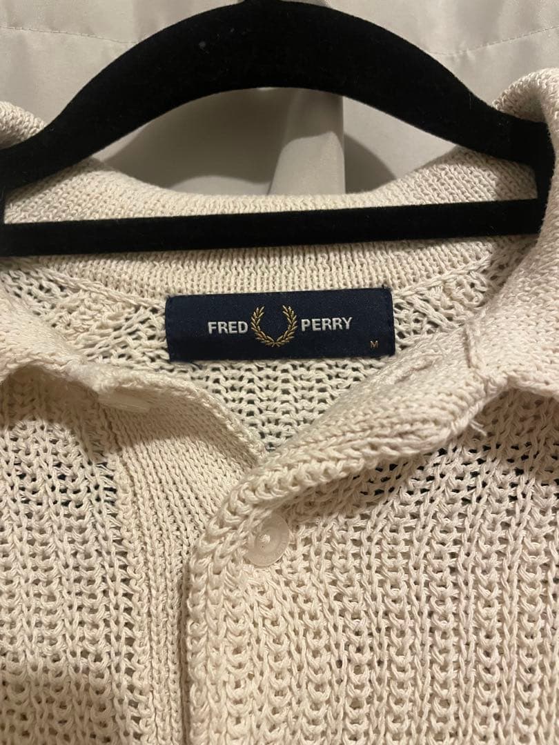 【みん】FRED PERRY フレッドペリー ニットポロ リネンライク