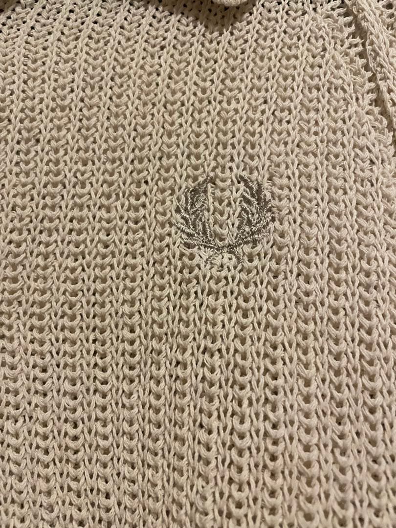 【みん】FRED PERRY フレッドペリー ニットポロ リネンライク