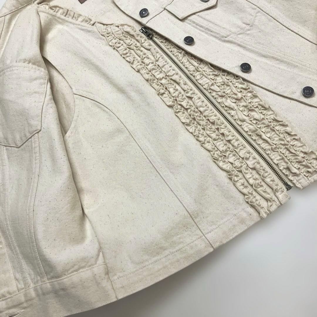 【新品未使用】ピンクハウス ピコフリル 生成デニムジャケット/2024年 春