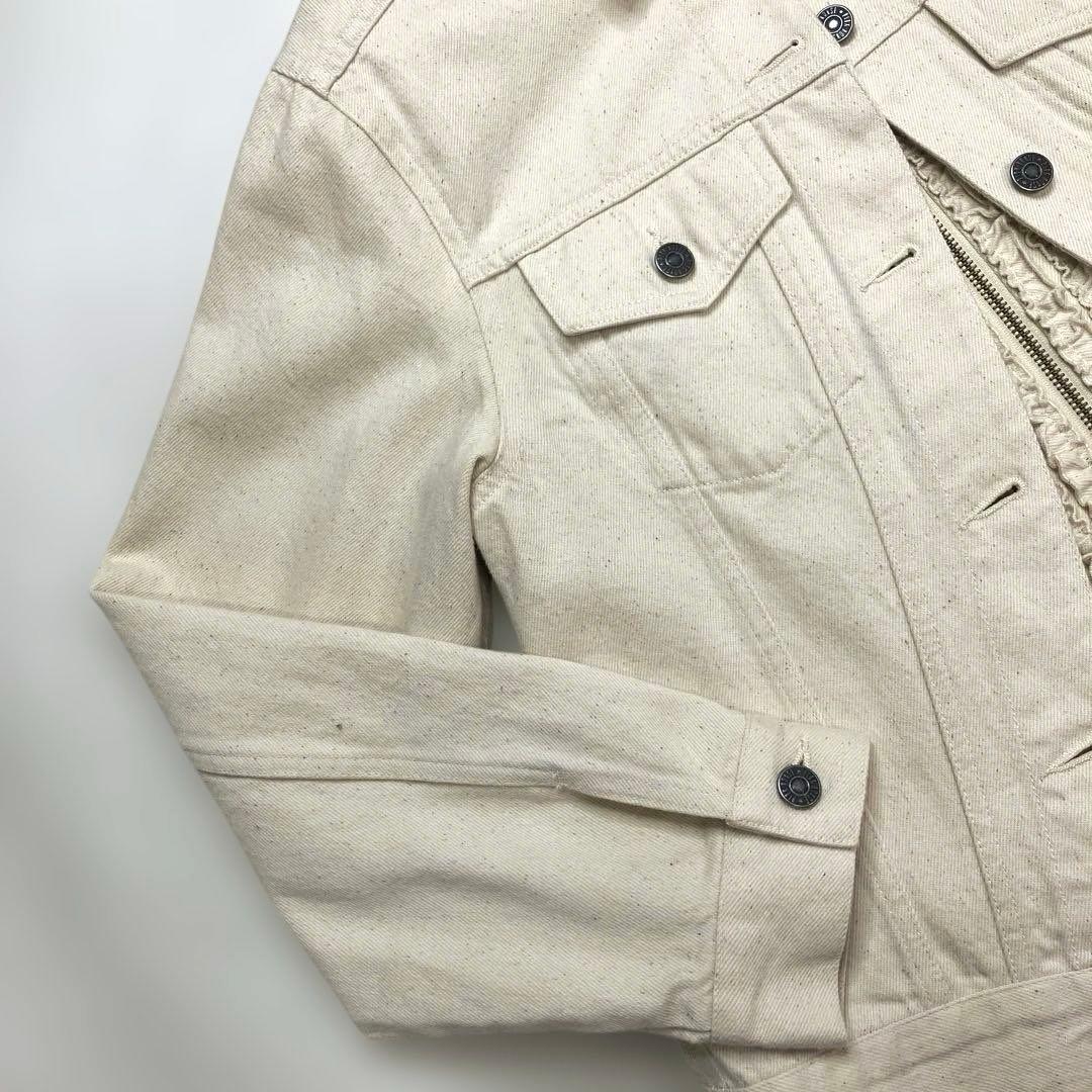 【新品未使用】ピンクハウス ピコフリル 生成デニムジャケット/2024年 春