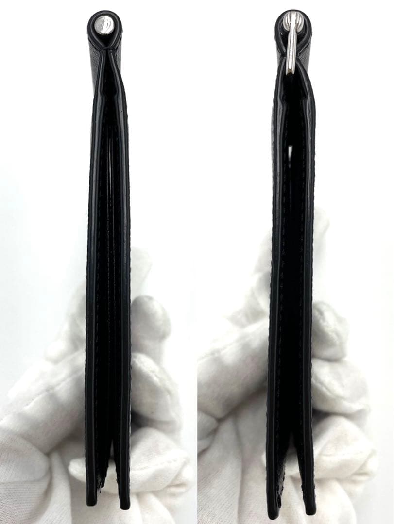 新品同様☆SAINTLAURENT サンローラン マネークリップ ブラック ロゴ