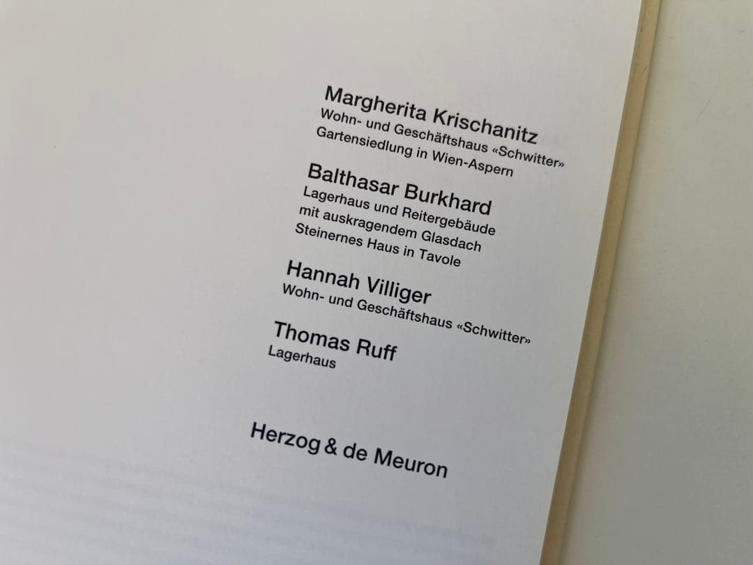 【稀少本】Architektur von Herzog & de Meuron