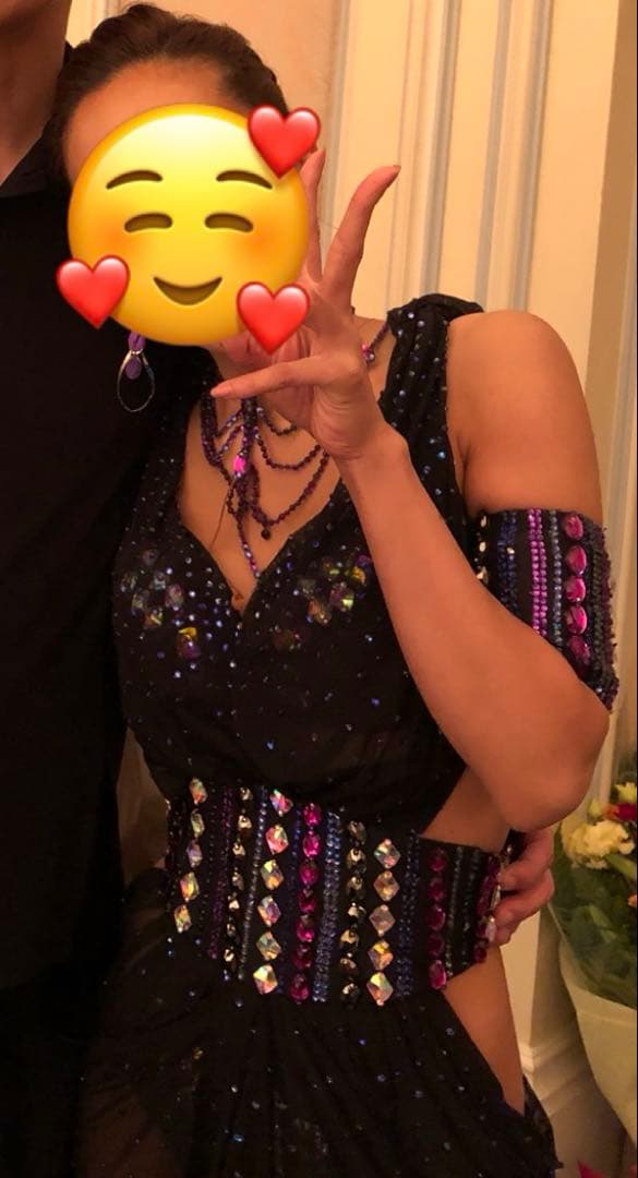 最終値下げ！社交ダンス ラテンドレス タカダンス　アクセサリー・衣装袋付き