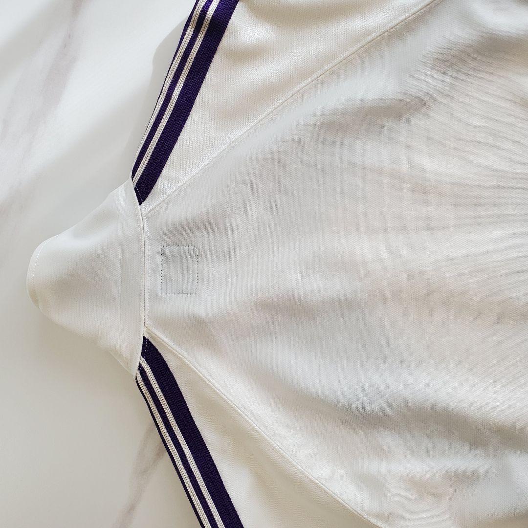 needles トラックジャケット オフホワイト×パープル