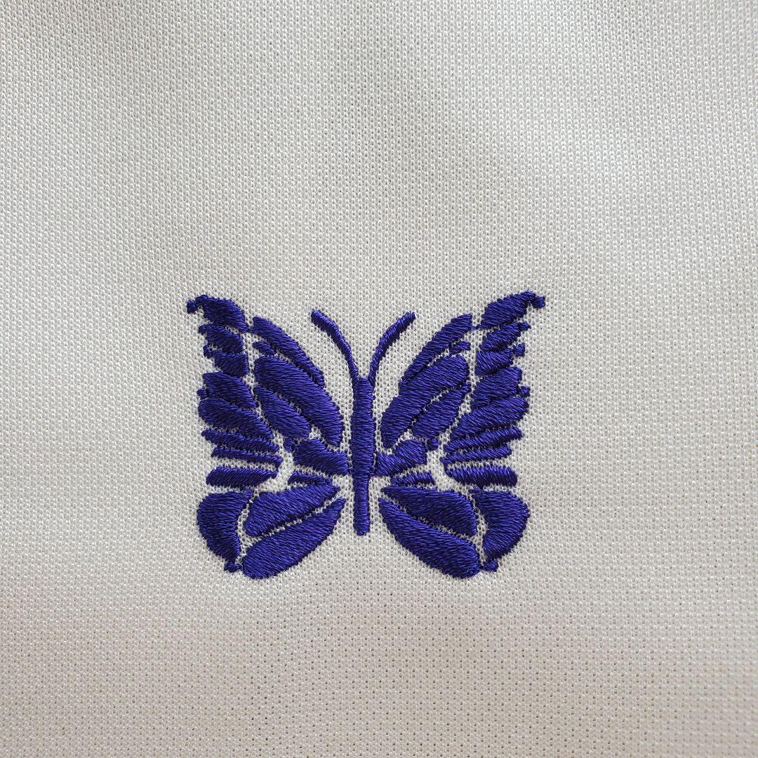 needles トラックジャケット オフホワイト×パープル