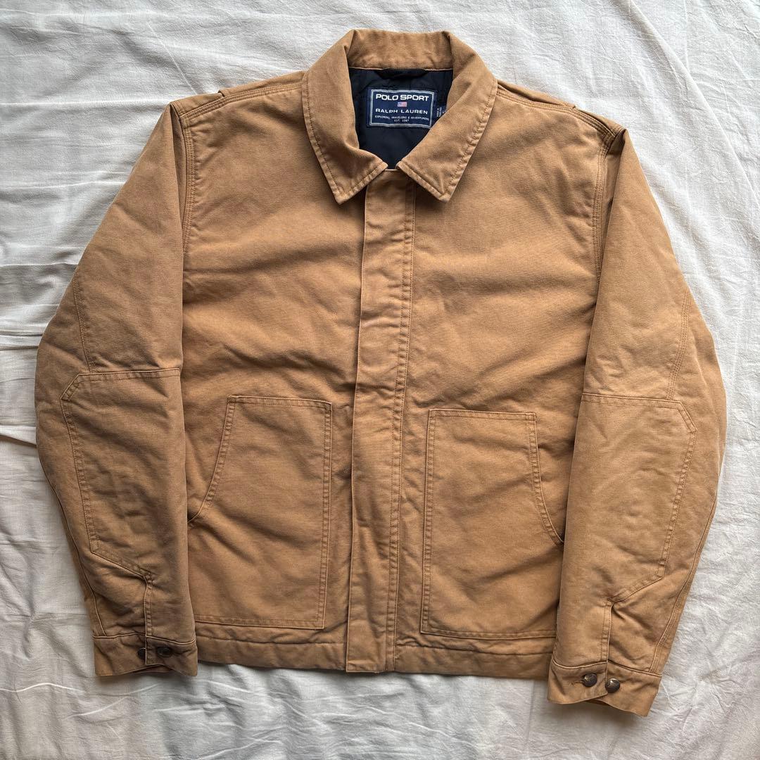 【90s】POLO SPORT トラディショナルジャケット フェード ダック