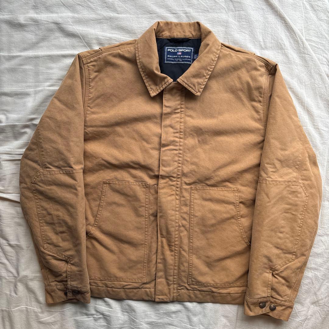 【90s】POLO SPORT トラディショナルジャケット フェード ダック