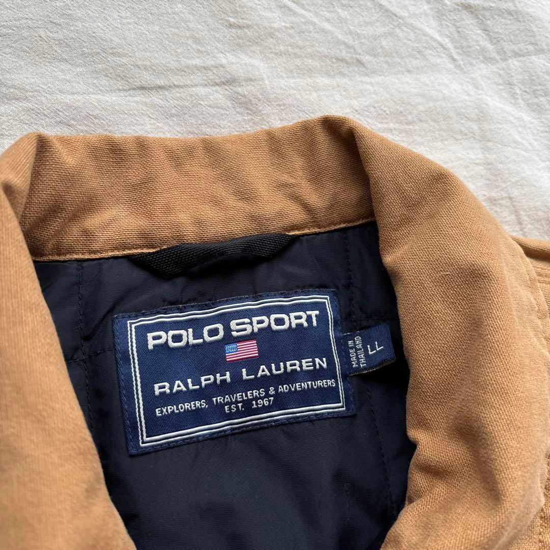 【90s】POLO SPORT トラディショナルジャケット フェード ダック