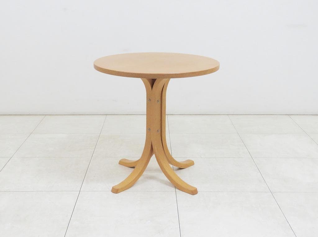 天童木工 サイドテーブル 71,500円 ラウンド 検秋田木工カンディハウス