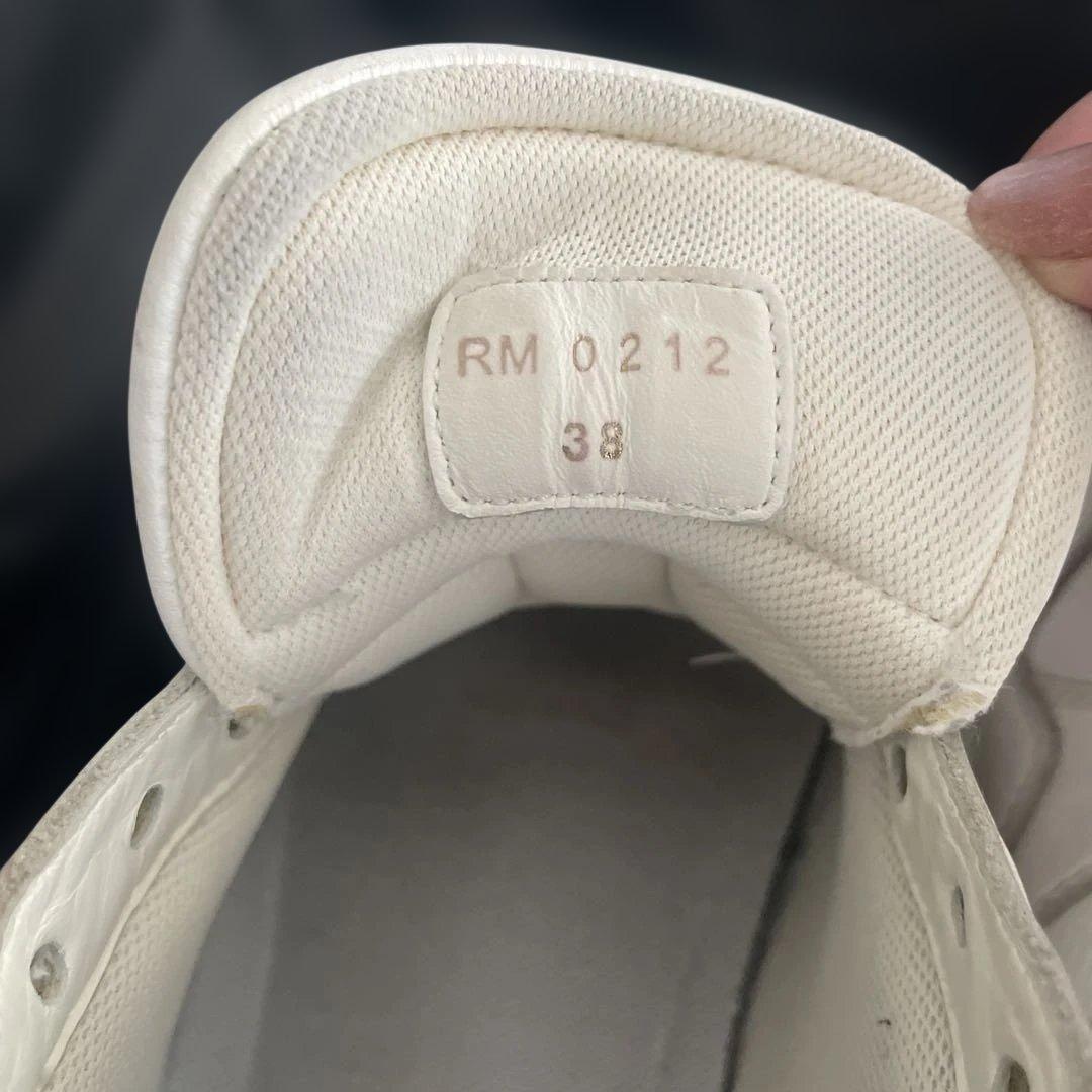 CELINE ホワイト レザースニーカー 38