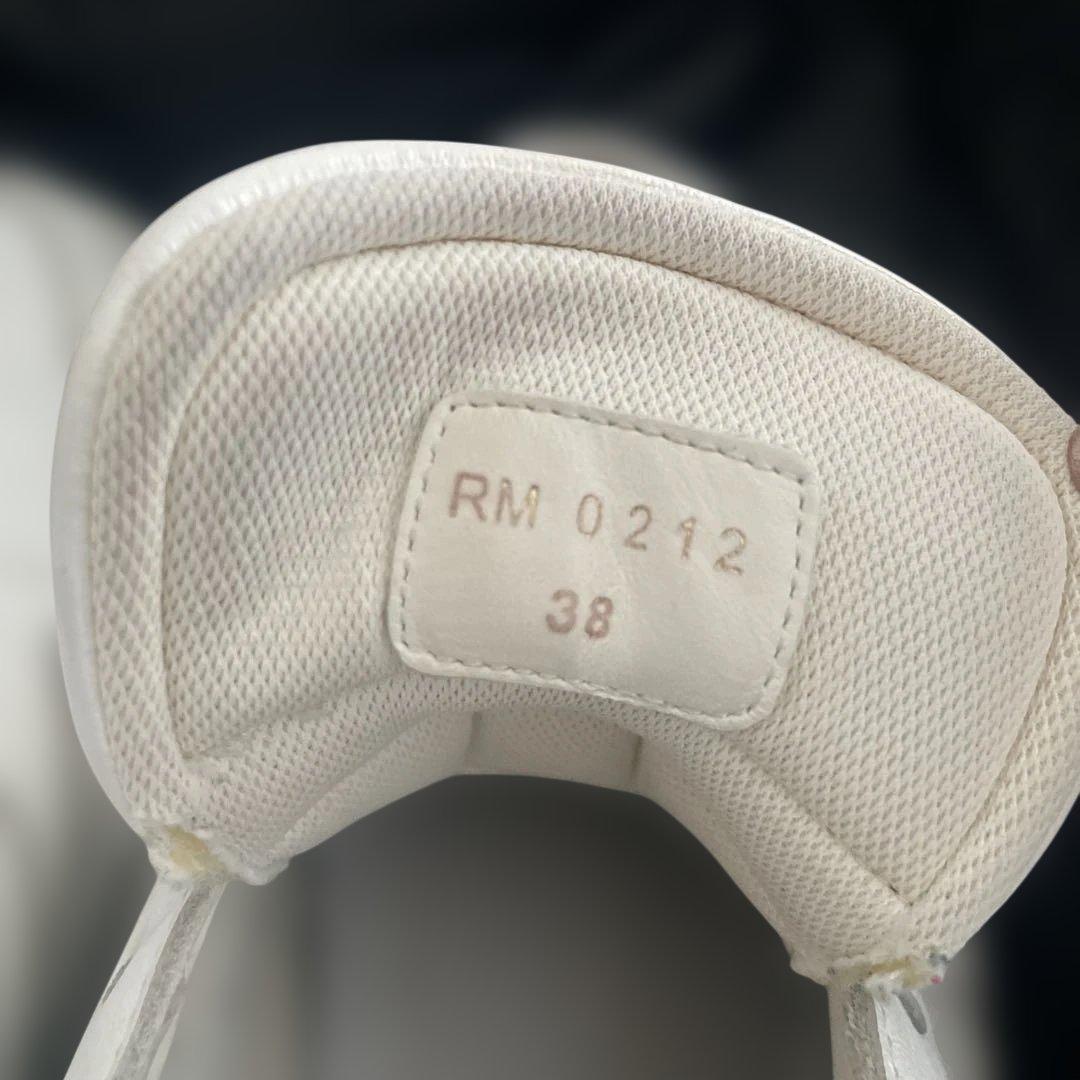 CELINE ホワイト レザースニーカー 38