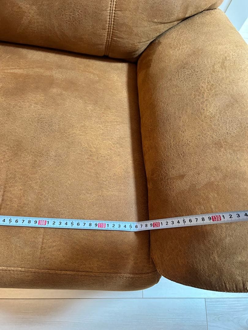 ブラウン 2.5人掛けソファ