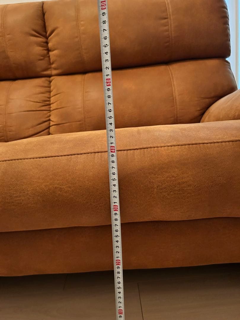 ブラウン 2.5人掛けソファ