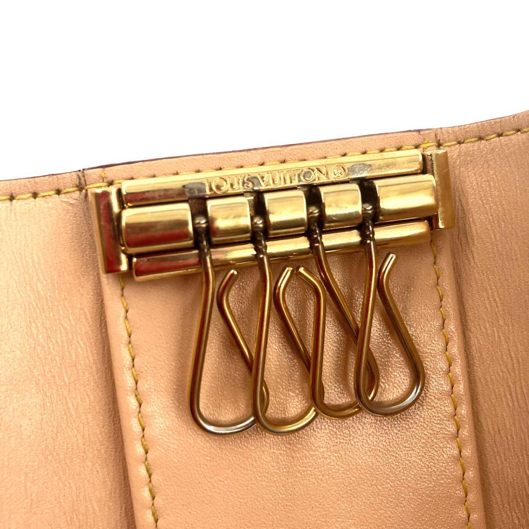 ルイヴィトン キーケース 4連 ミュルティクレ モノグラム マルチカラー 白