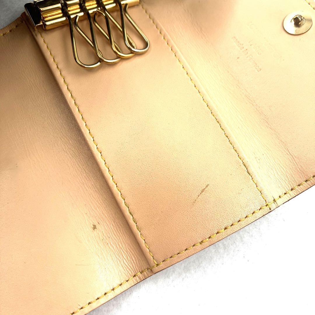 ルイヴィトン キーケース 4連 ミュルティクレ モノグラム マルチカラー 白