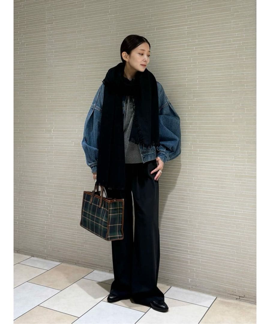 ASAUCE MELER ソリッドウールストール